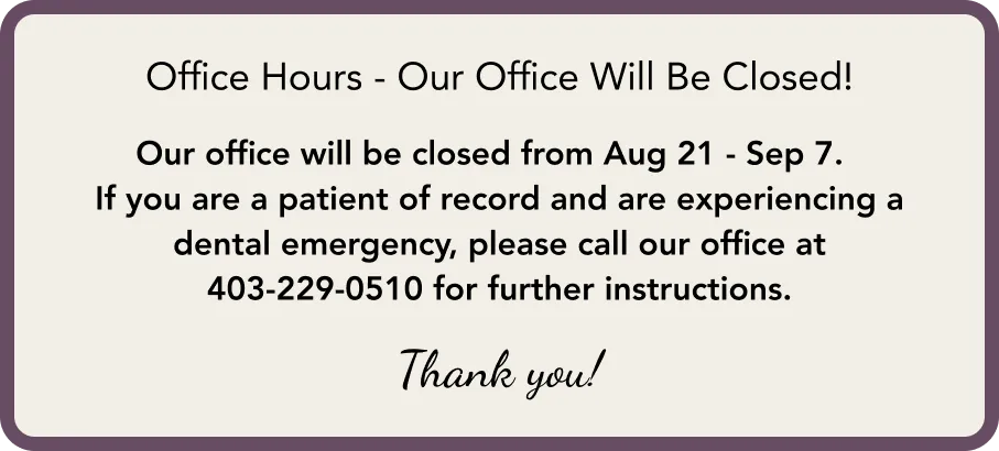 Office closure notice
